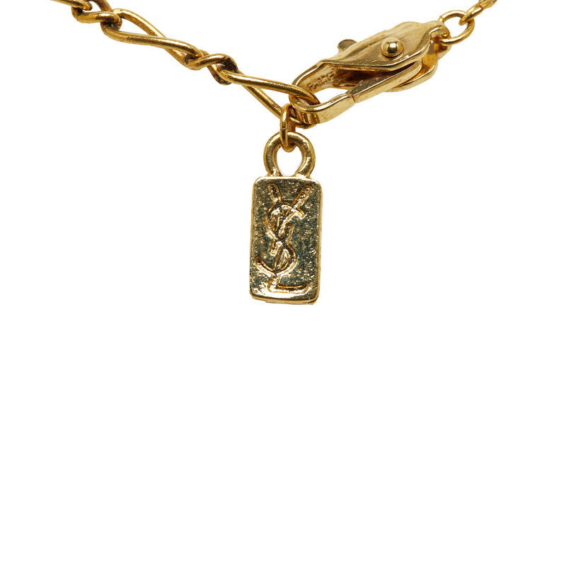 Saint Laurent Pendant Necklace in Gold Plating Ladies