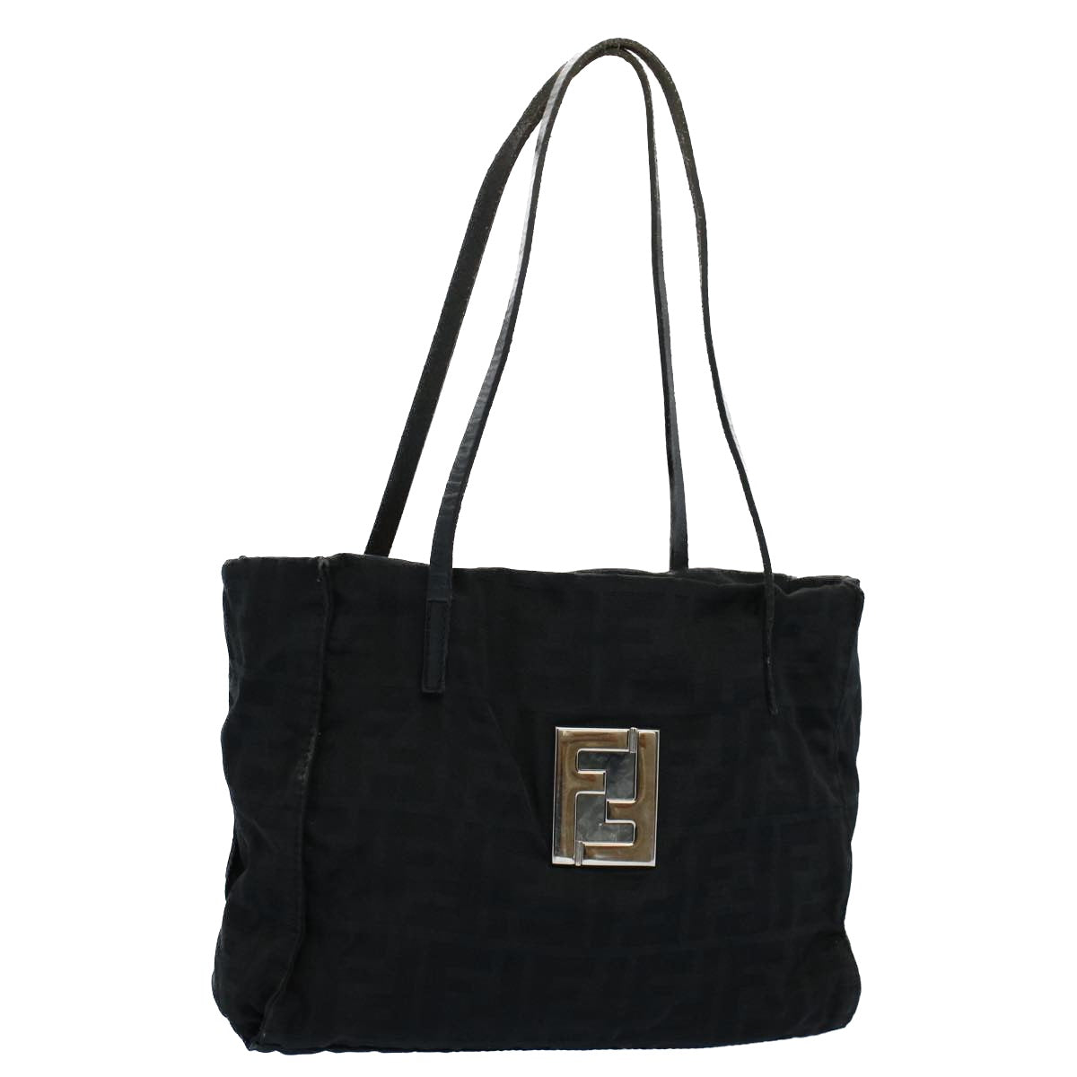 FENDI Zucca Canvas Tote Bag Black55033