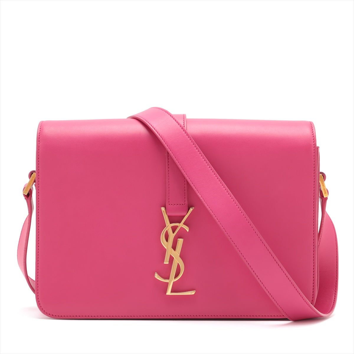 Saint Laurent Universal City Leather Shoulder Bag Pink 357403