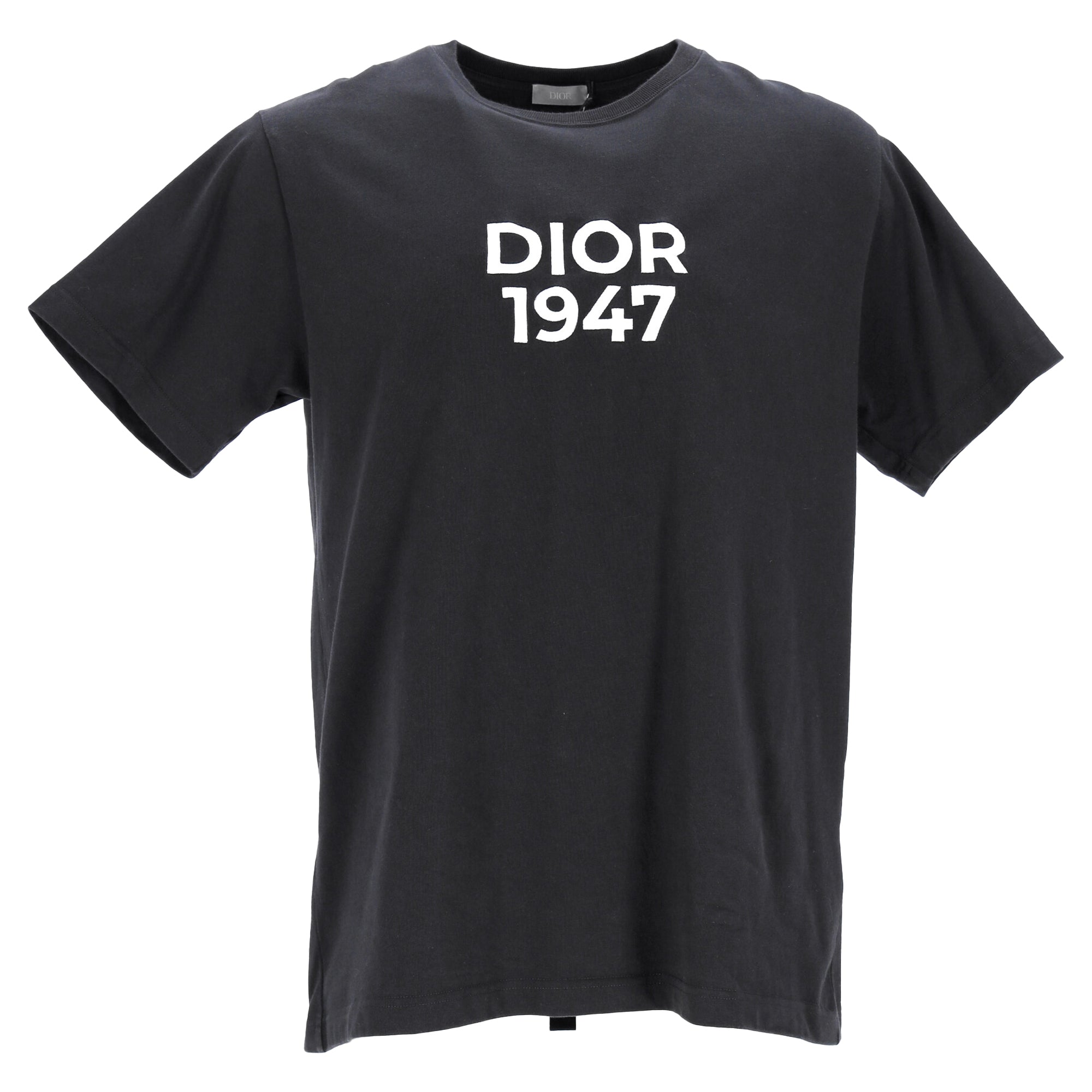 Dior 1947 Printed T-Shirt in Black Cotton
