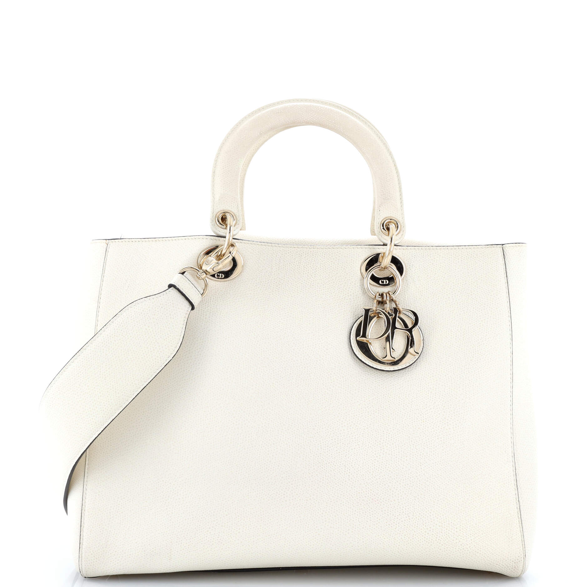 Dior Diorissimo Tote Pebbled Leather Medium