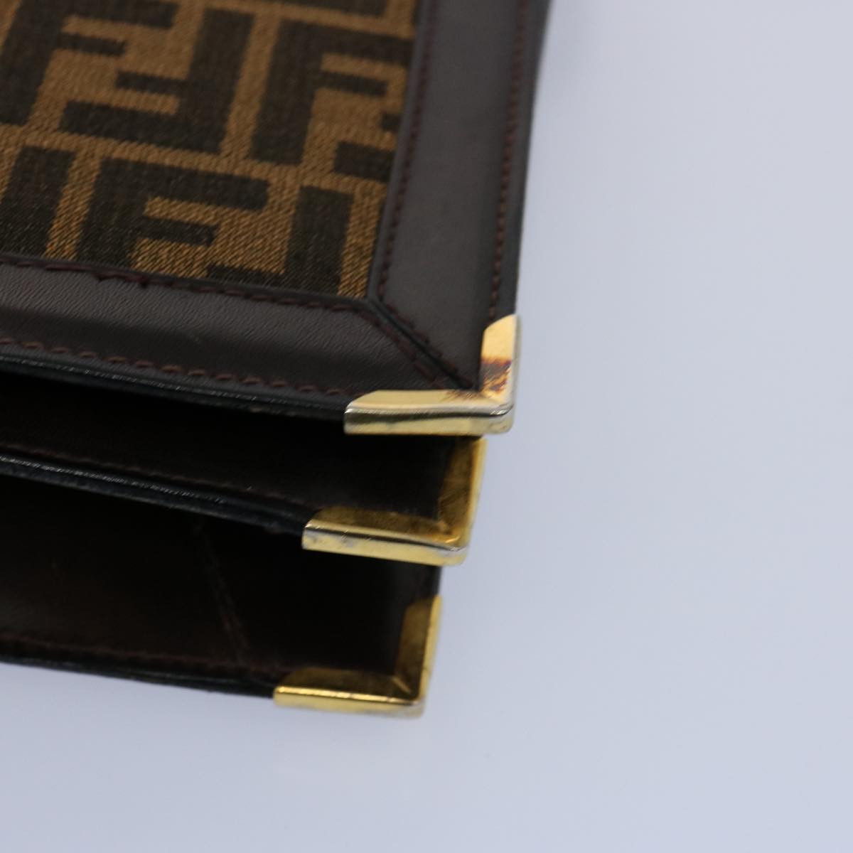 FENDI Zucca Canvas Shoulder Bag Brown60957