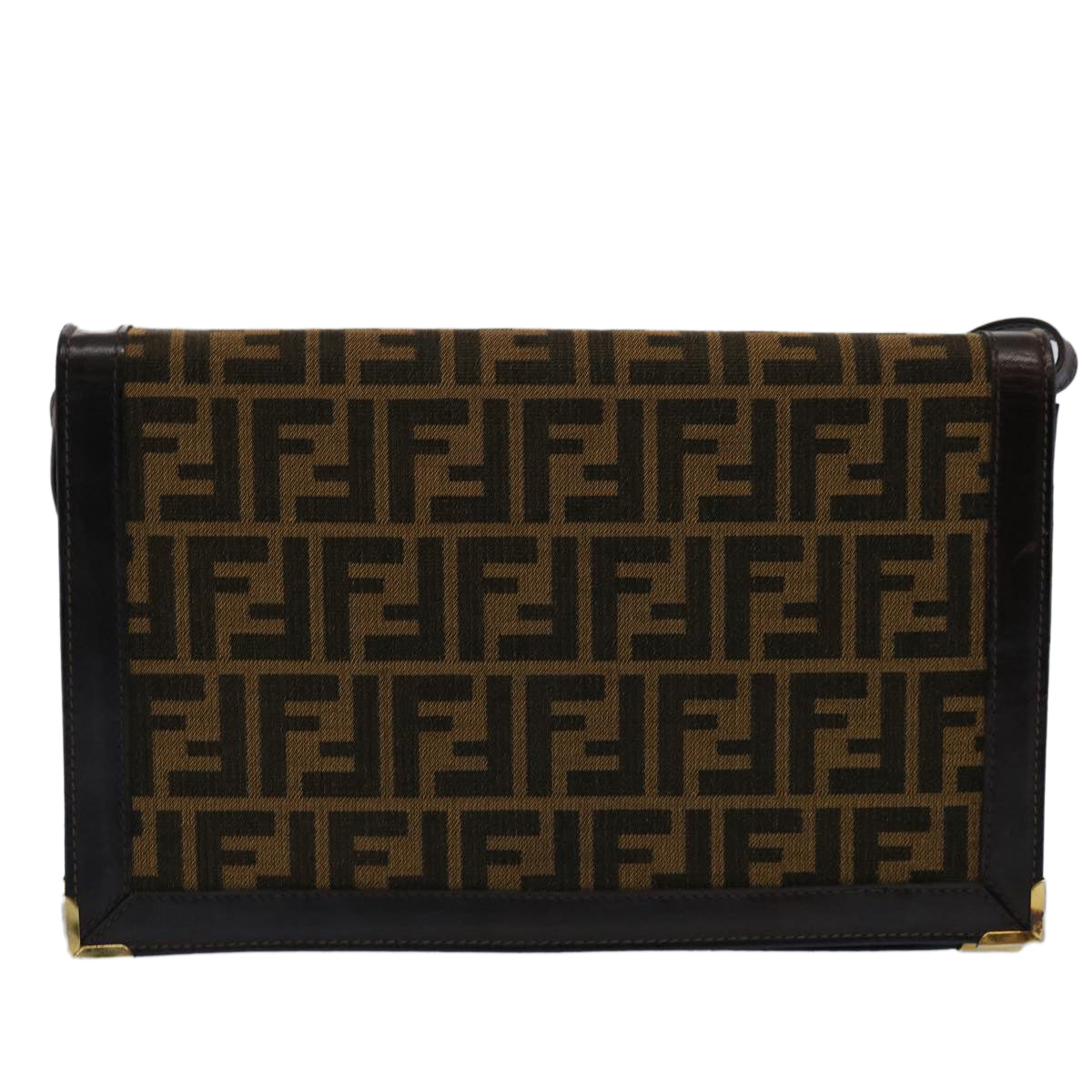 FENDI Zucca Canvas Shoulder Bag Brown60957