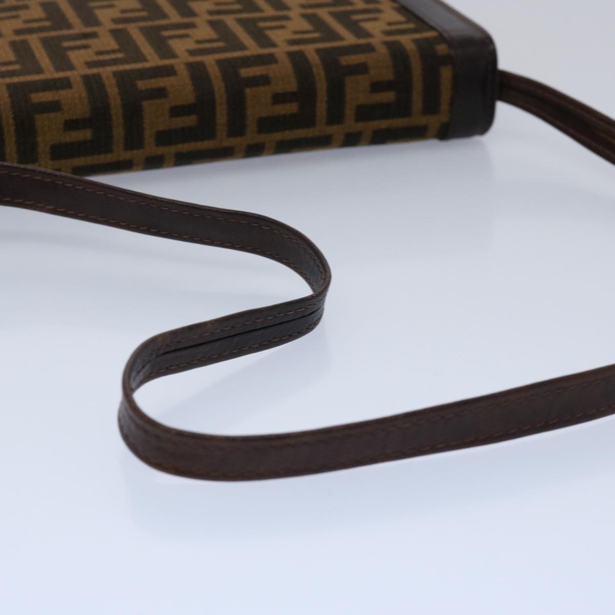 FENDI Zucca Canvas Shoulder Bag Brown60957