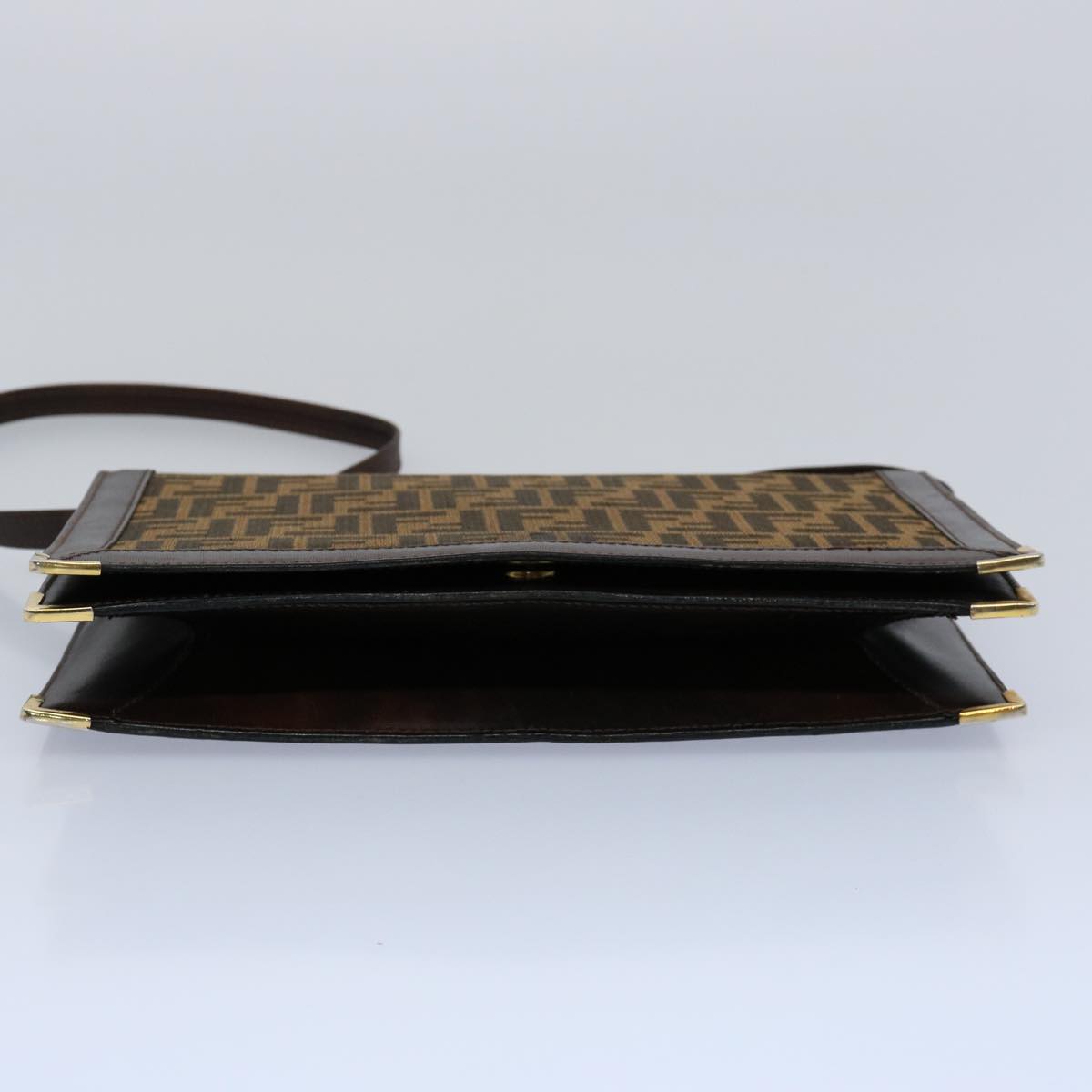 FENDI Zucca Canvas Shoulder Bag Brown60957