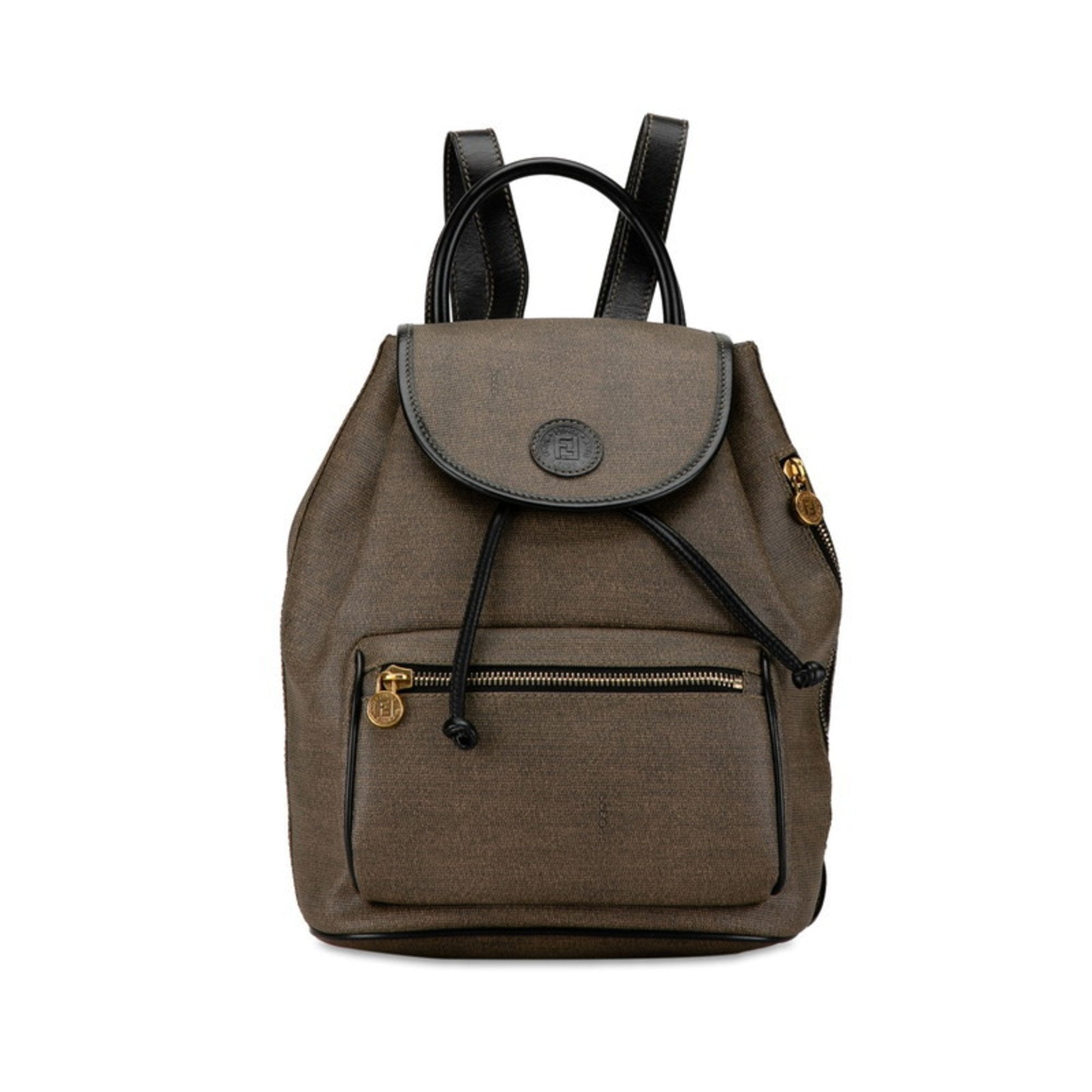 Fendi Zucchino ish Zucchino Pvc Leather Backpack ()