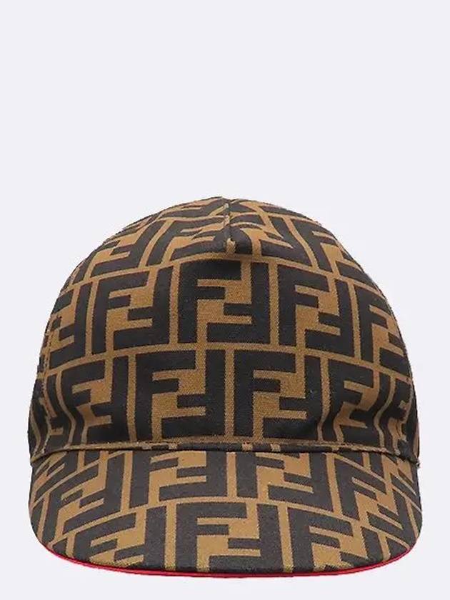 Fendi FXQ498 A6NR FF Logo Ball Cap Hat
