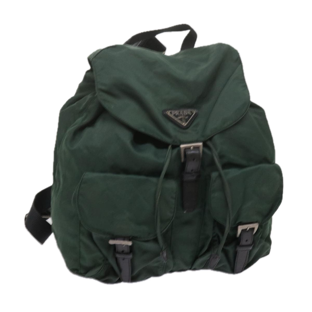 PRADA Backpack Nylon Green 61636