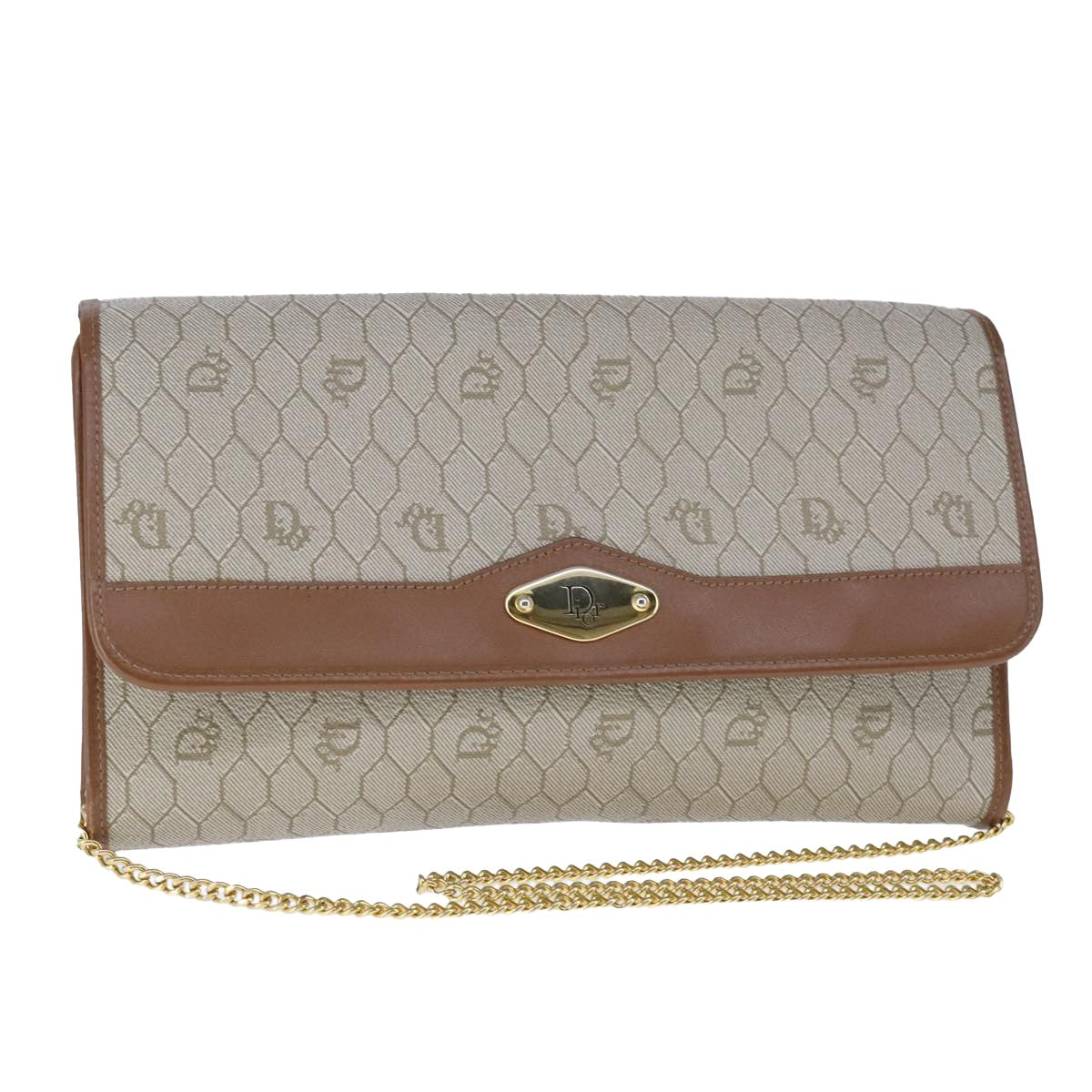 Dior Honeycomb Canvas Shoulder Bag (Pre-Owned)