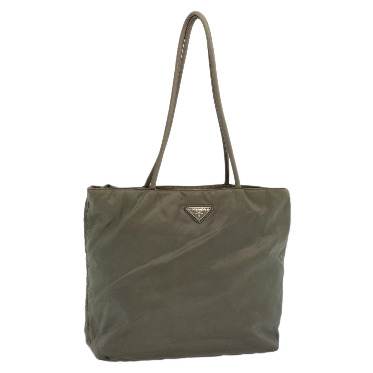 PRADA Tote Bag Nylon Khaki 62502