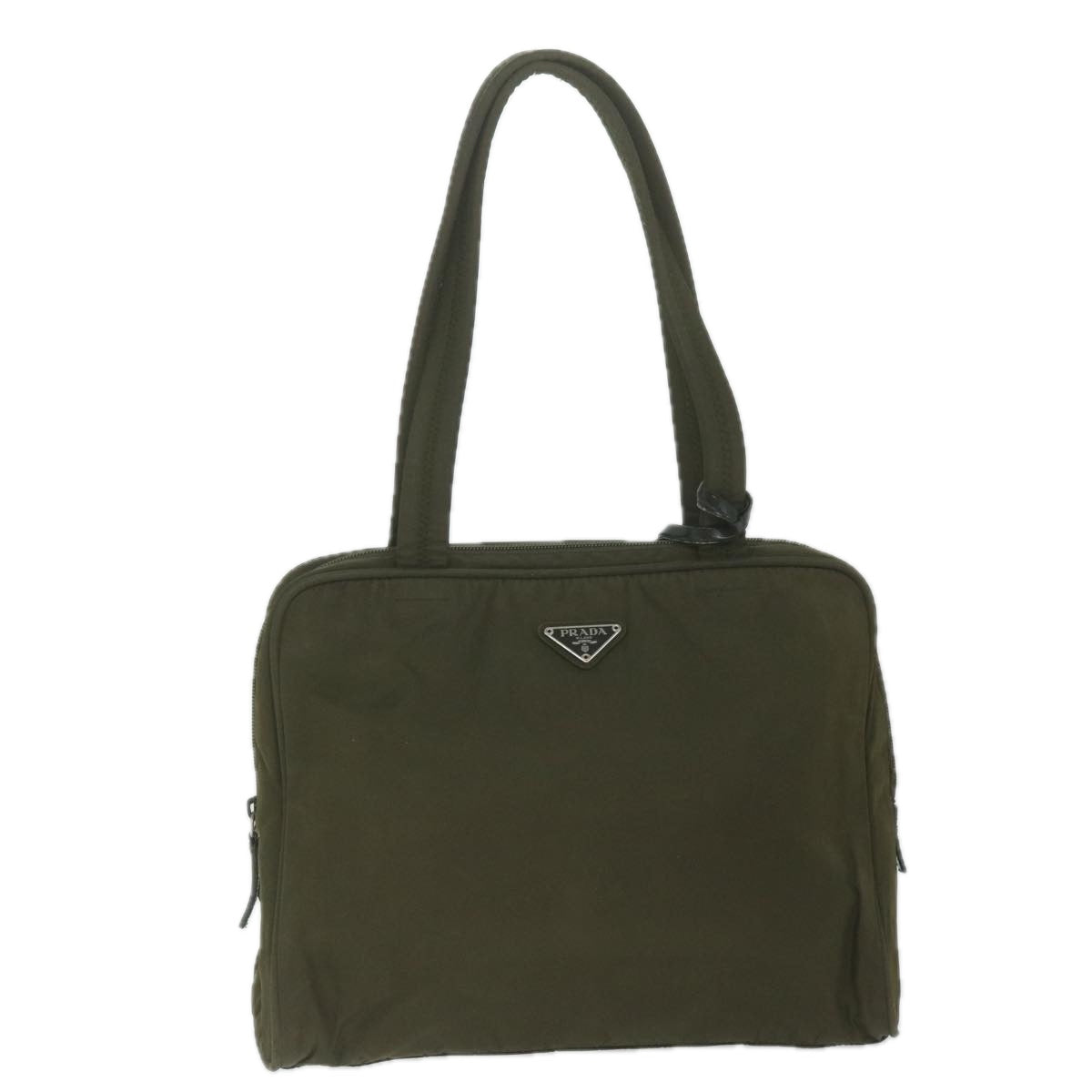 PRADA Tote Bag Nylon Khaki 63190