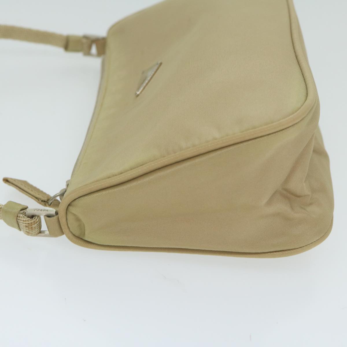 PRADA Accessory Pouch Nylon Beige  63225