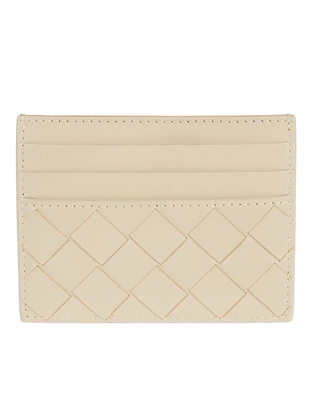 BOTTEGA VENETA Beige Credit Card Holder