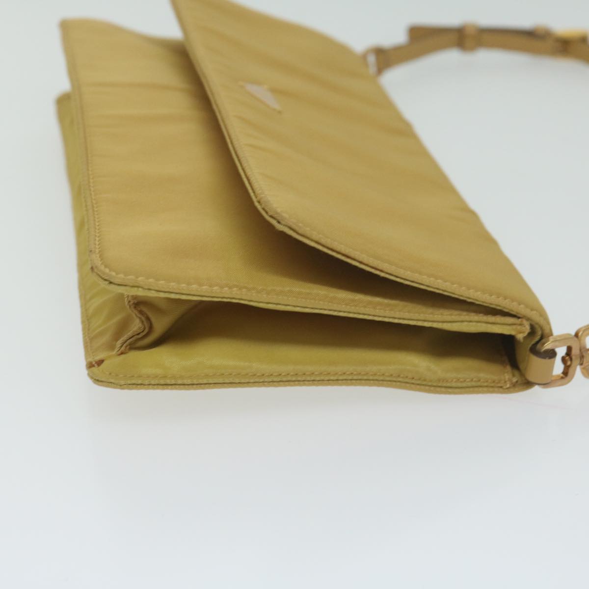 PRADA Accessory Pouch Nylon Yellow  63926
