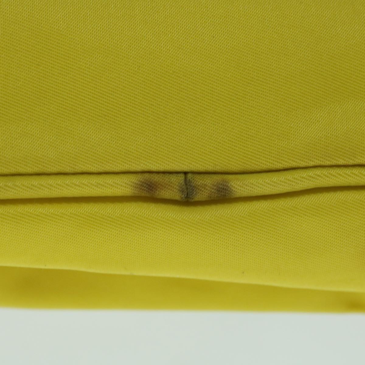 PRADA Accessory Pouch Nylon Yellow  64205