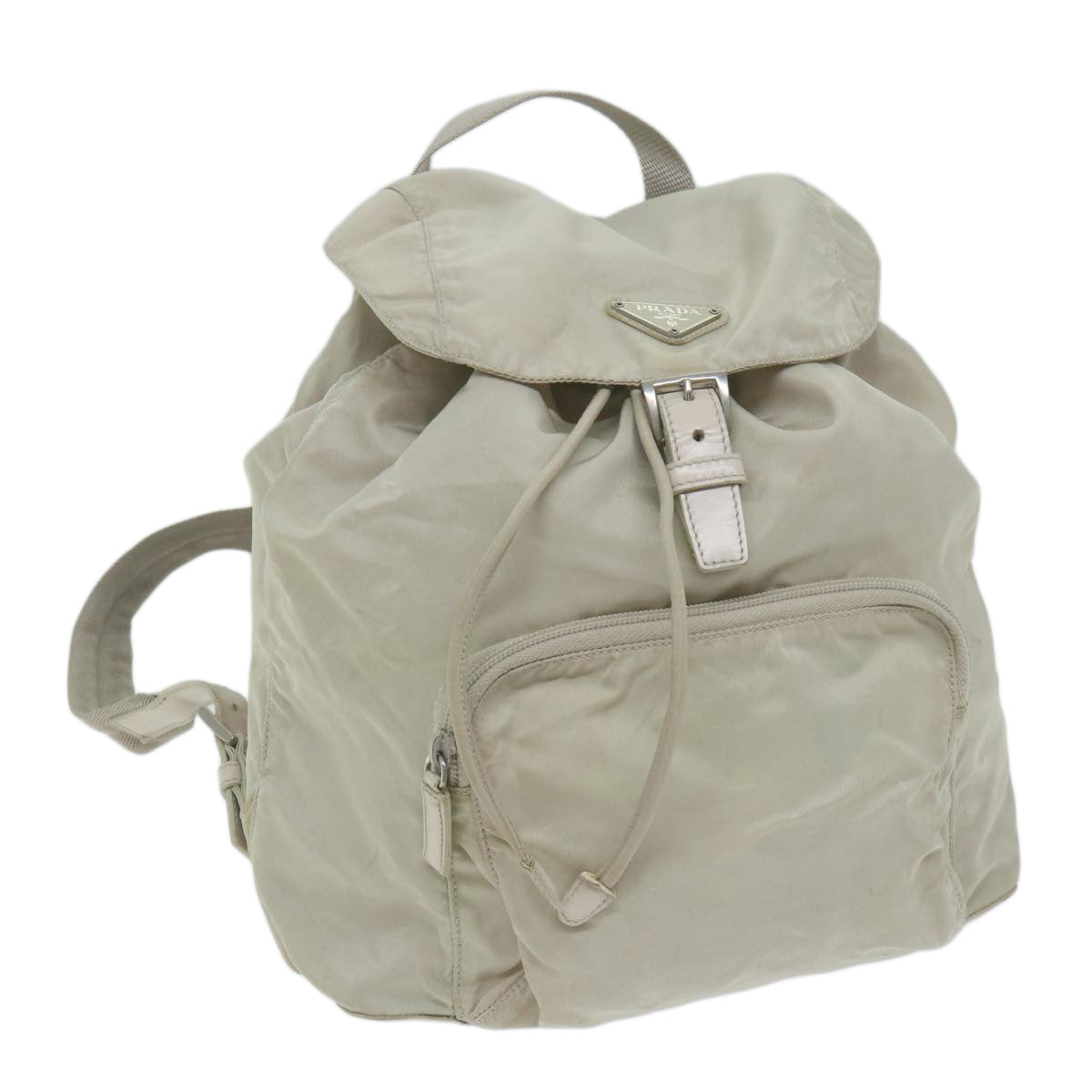 PRADA Backpack Nylon Ivory 64459