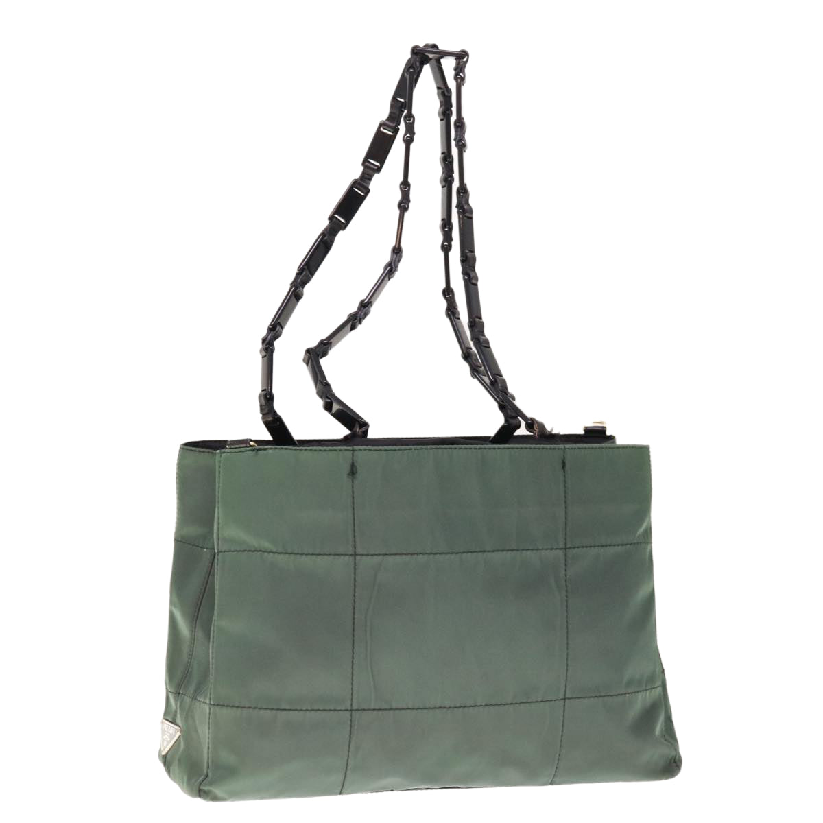 PRADA Shoulder Bag Nylon Green 65556