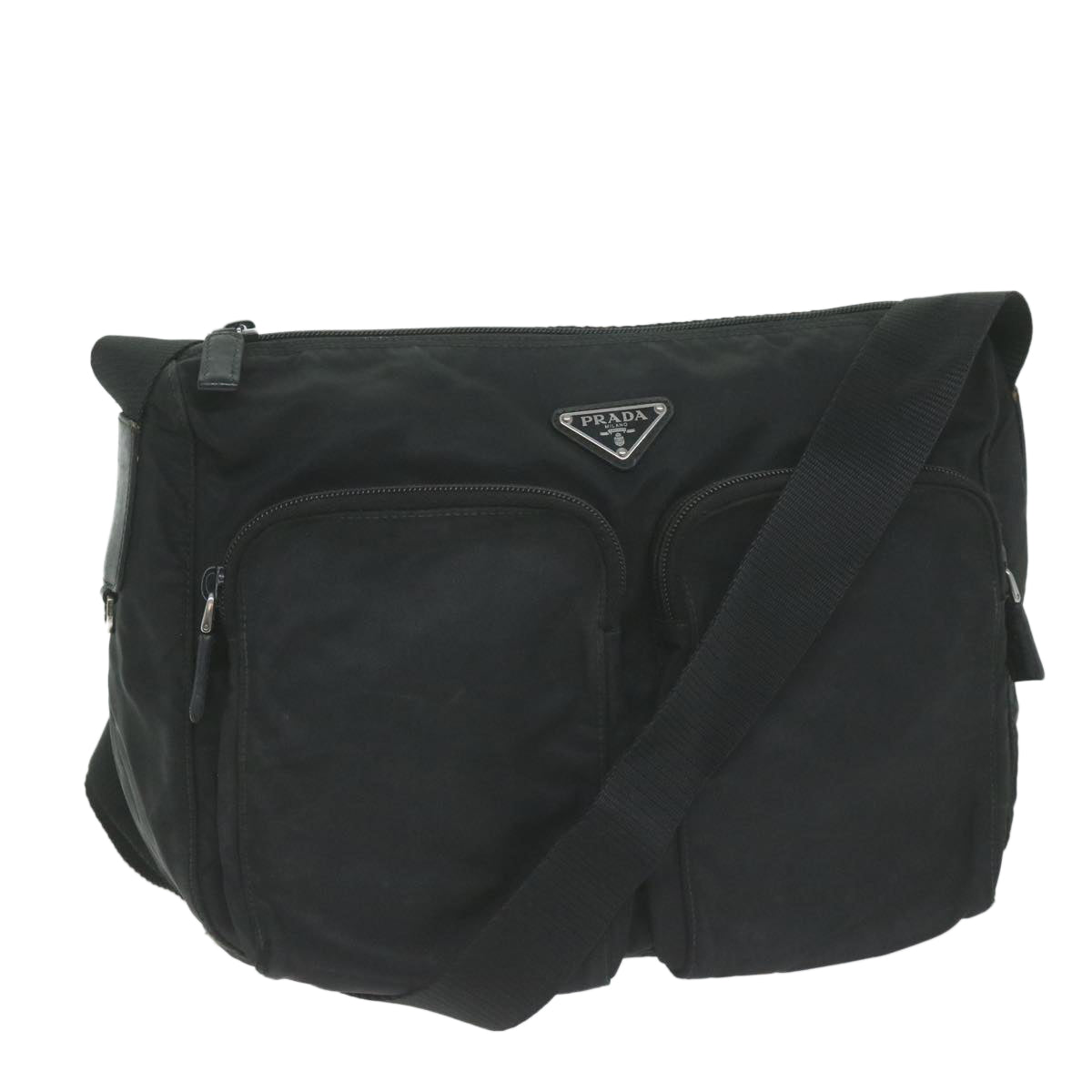 PRADA Shoulder Bag Nylon Black 66006
