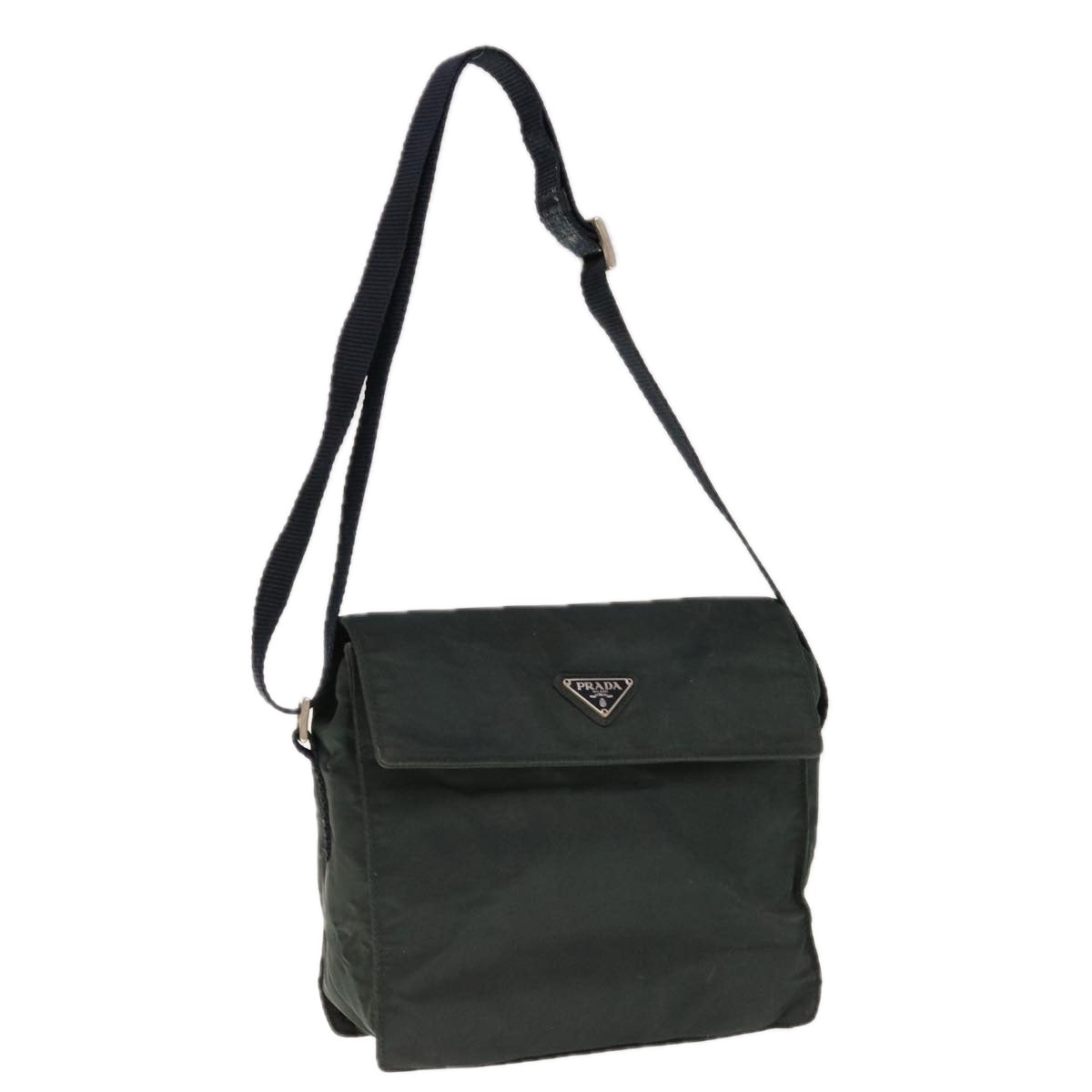 PRADA Shoulder Bag Nylon Navy 66018
