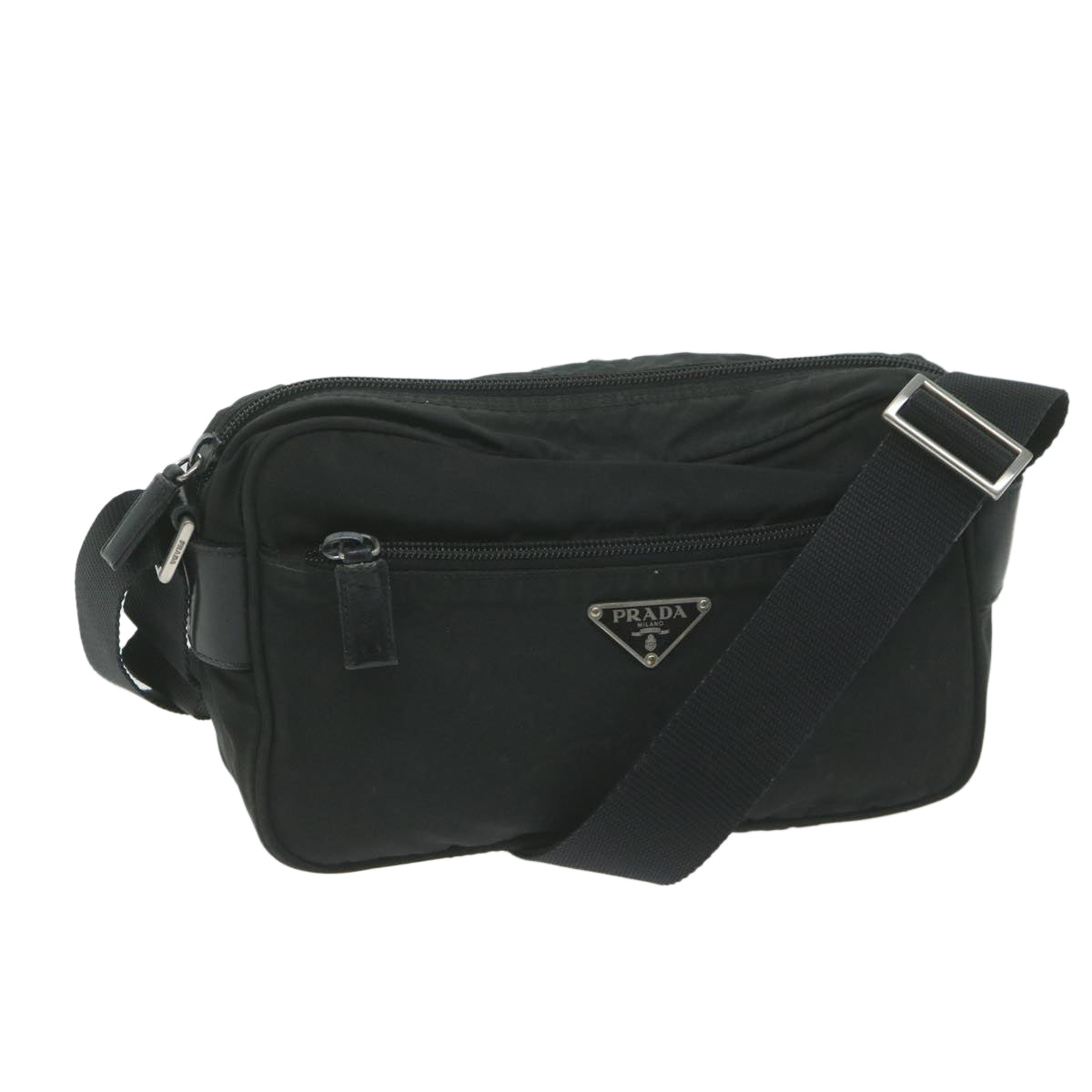 PRADA Shoulder Bag Nylon Black 66085