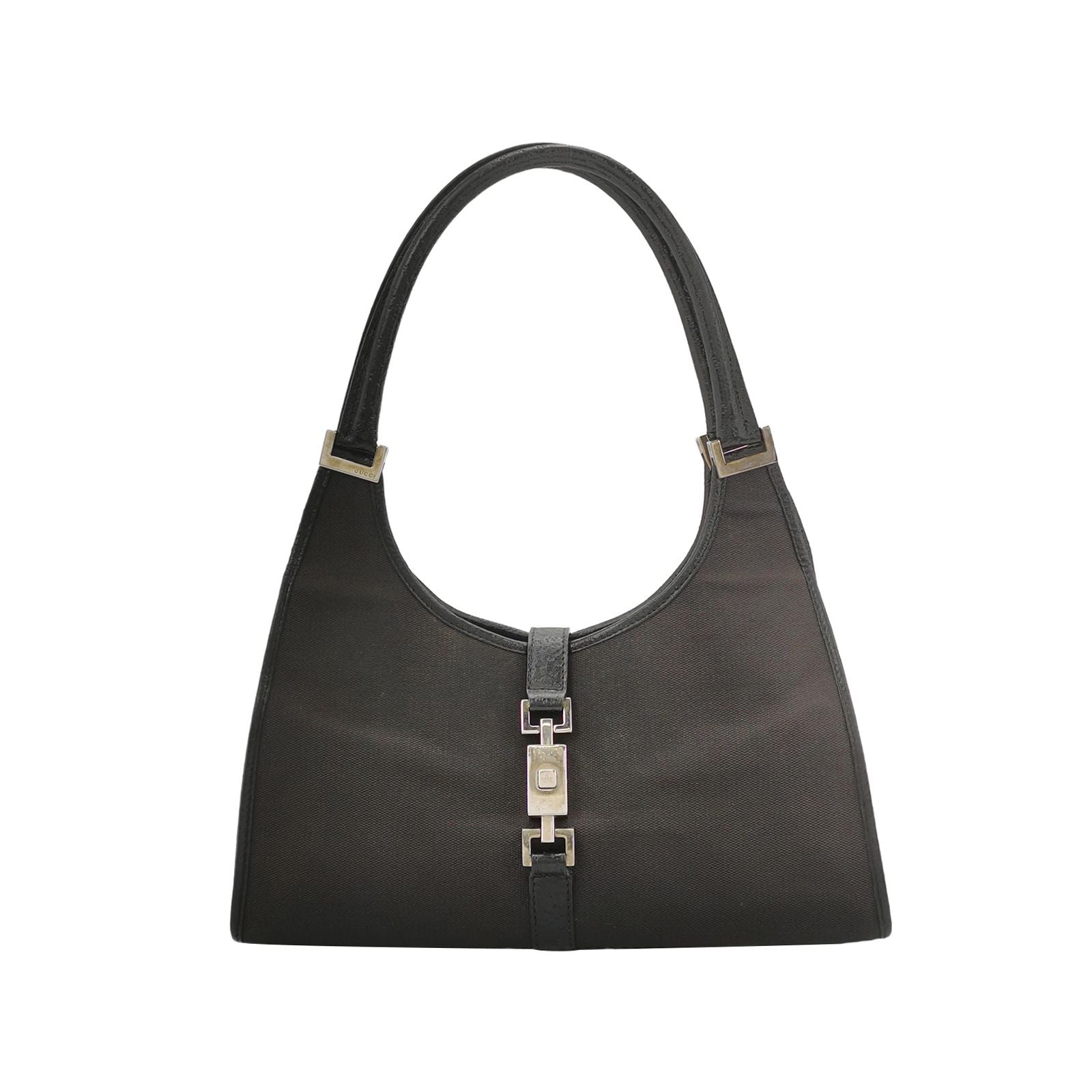 Gucci Jackie Leather Canvas Shoulder Bag 250328781124868