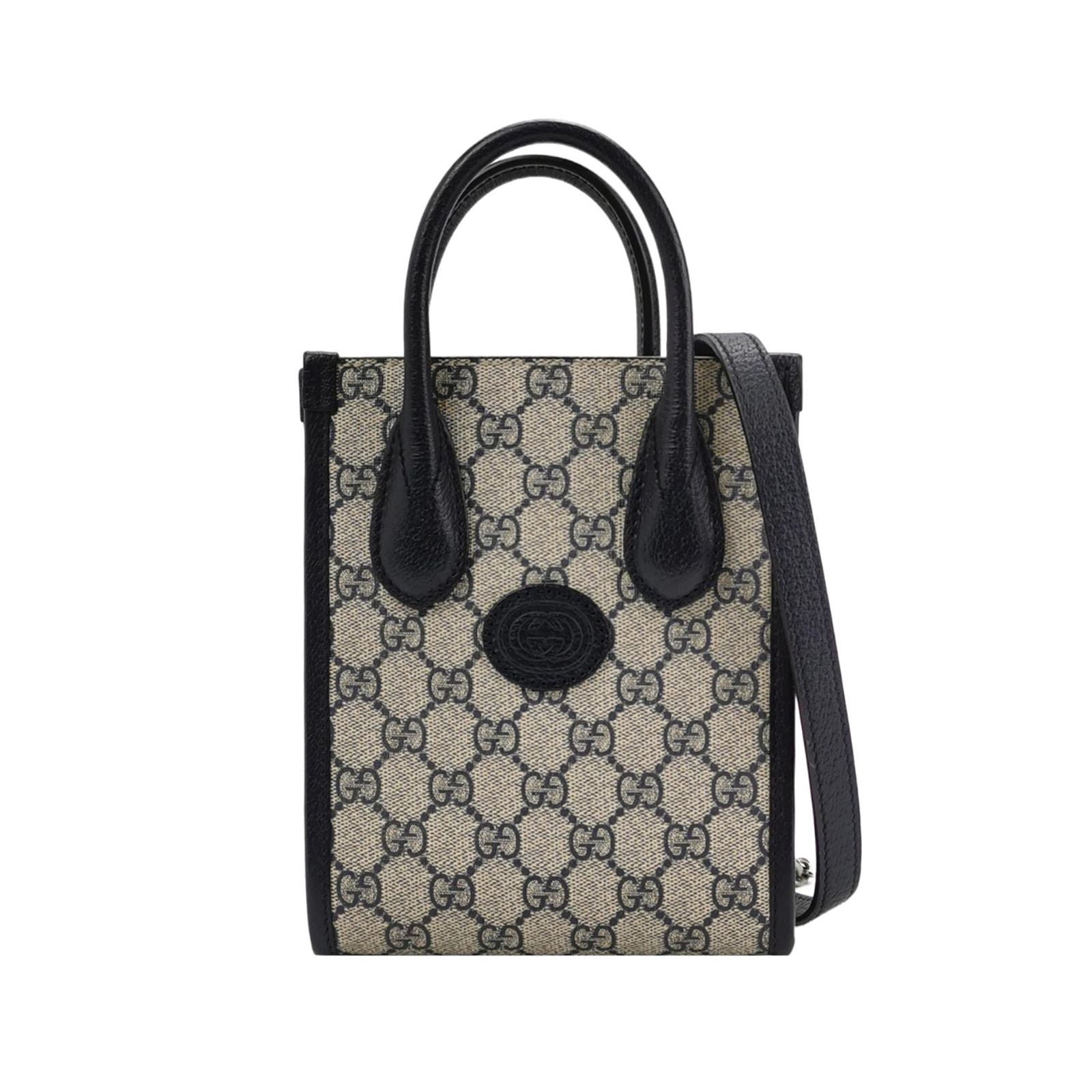 Gucci GG Retro Mini Leather Double G Logo Crossbody Bag 250121781036561