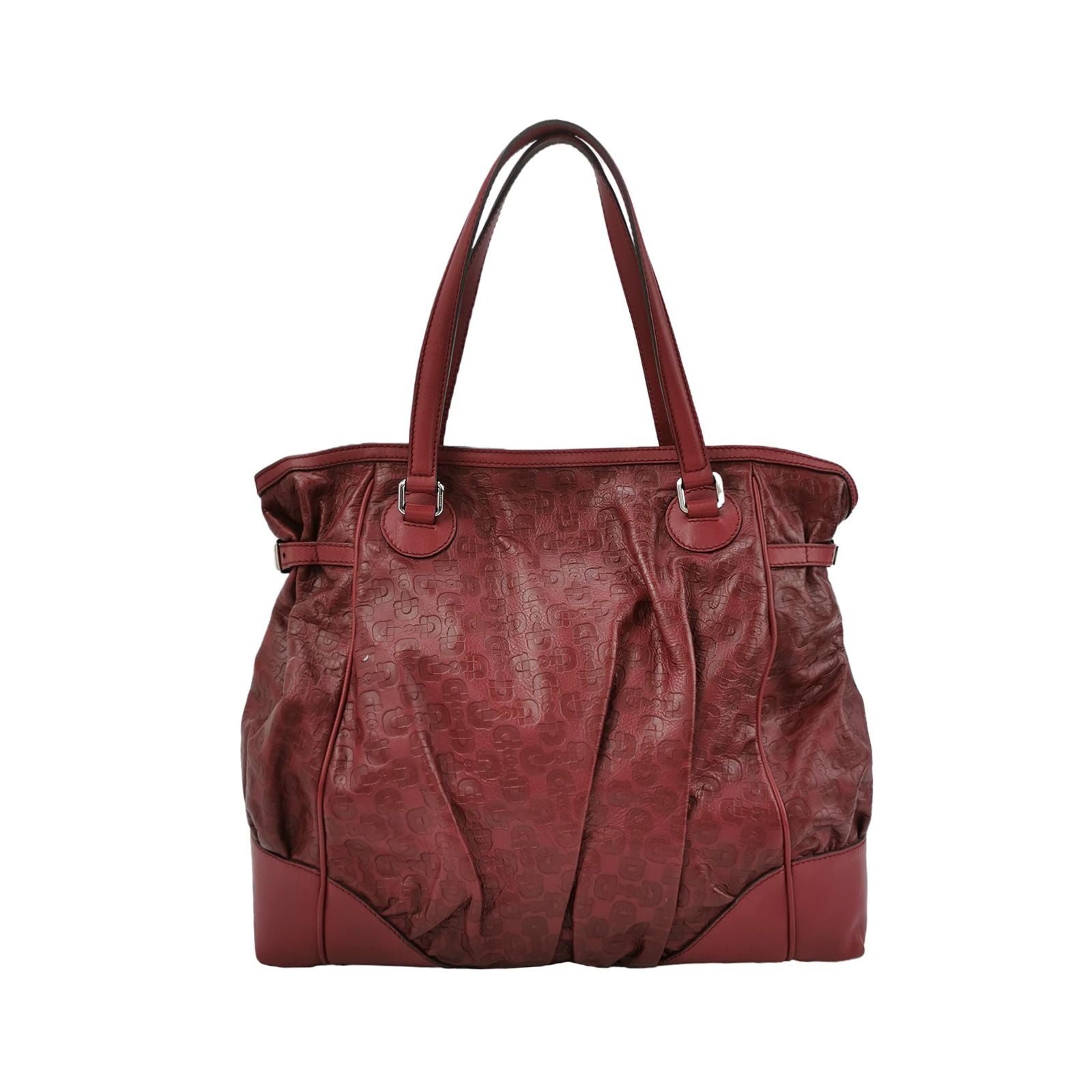 Gucci Solid Leather Shoulder Bag 24122378993985