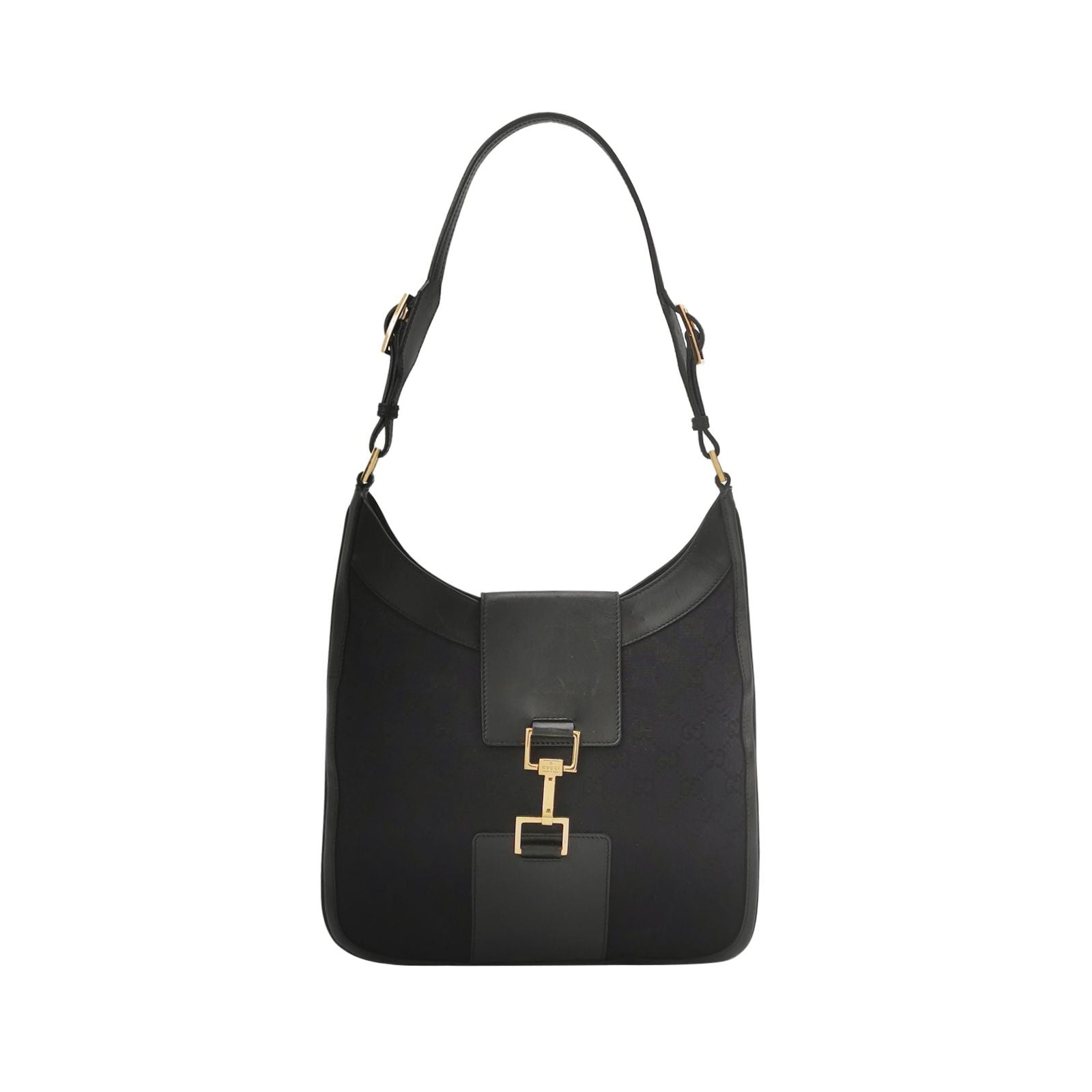 Gucci Jackie Leather and Canvas Shoulder Bag 250513781190529