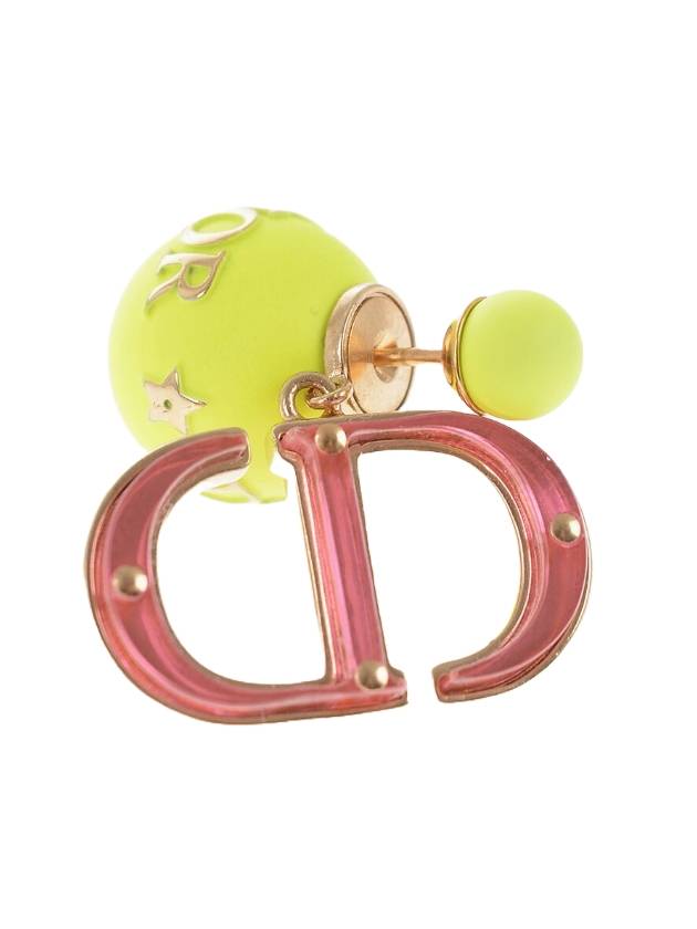 CD Monogram Earrings Pink Dior