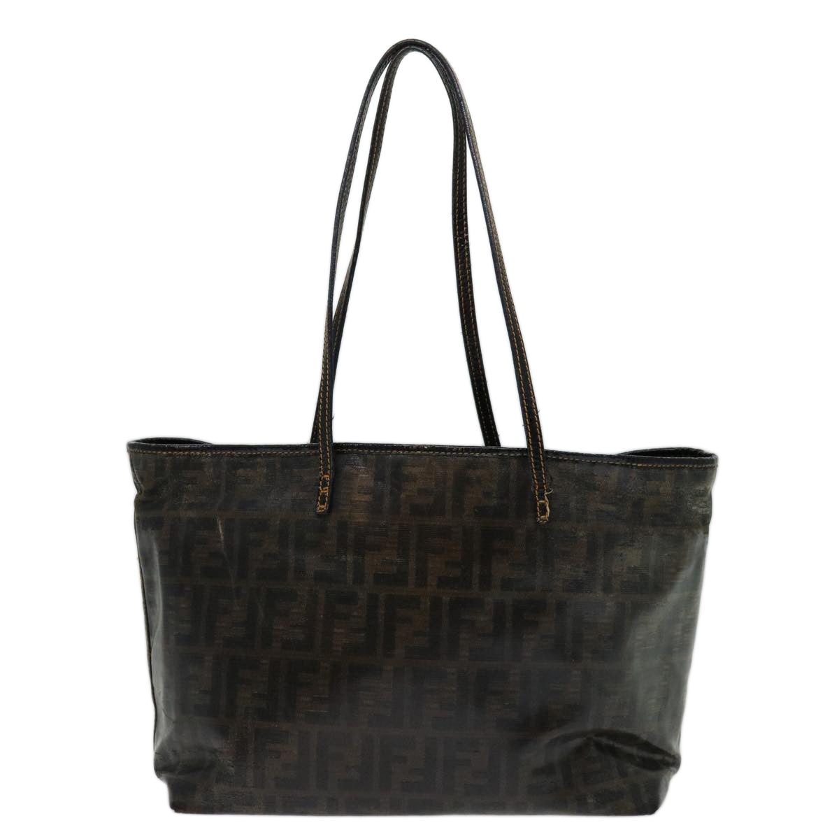 FENDI Zucca Canvas Tote Bag Black Brown69237