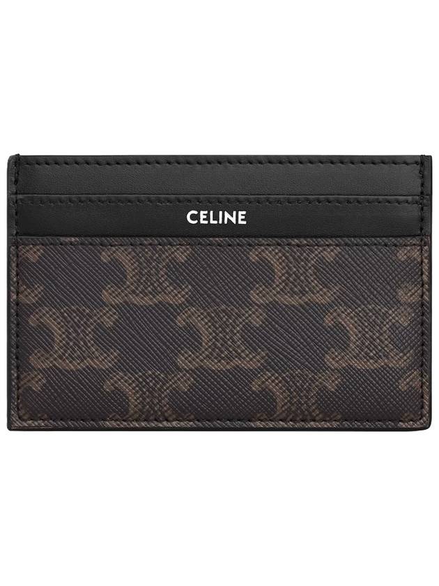 CELINE Triomphe Card Wallet Black