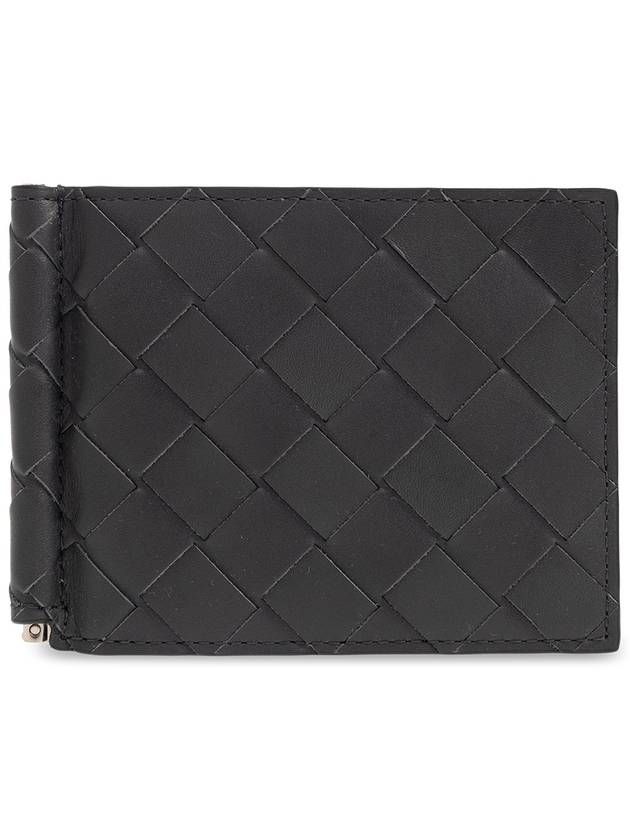 Bottega Veneta Bottega Veneta Leather Bifold Wallet, Men's, Grey