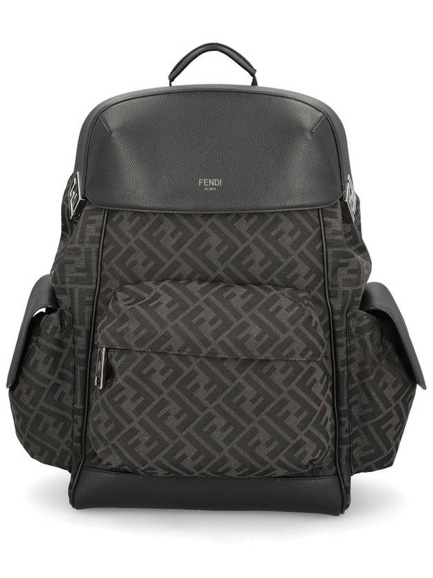 Fendi Drive FF Logo Backpack Black