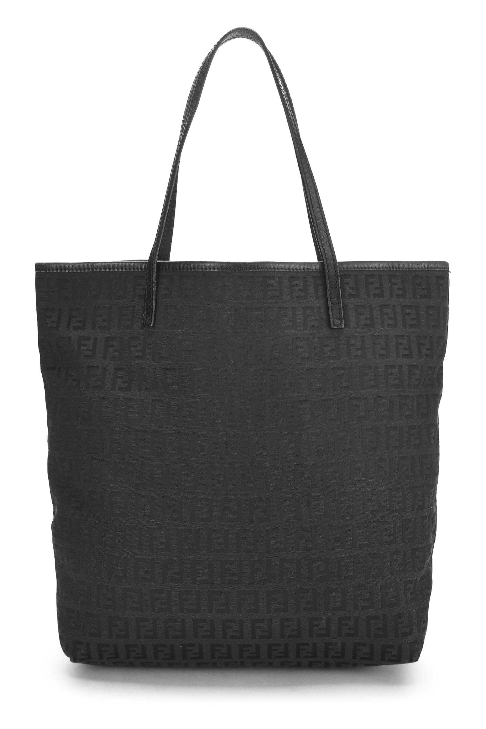 Fendi, Black Zucchino Canvas Tote Small, Black