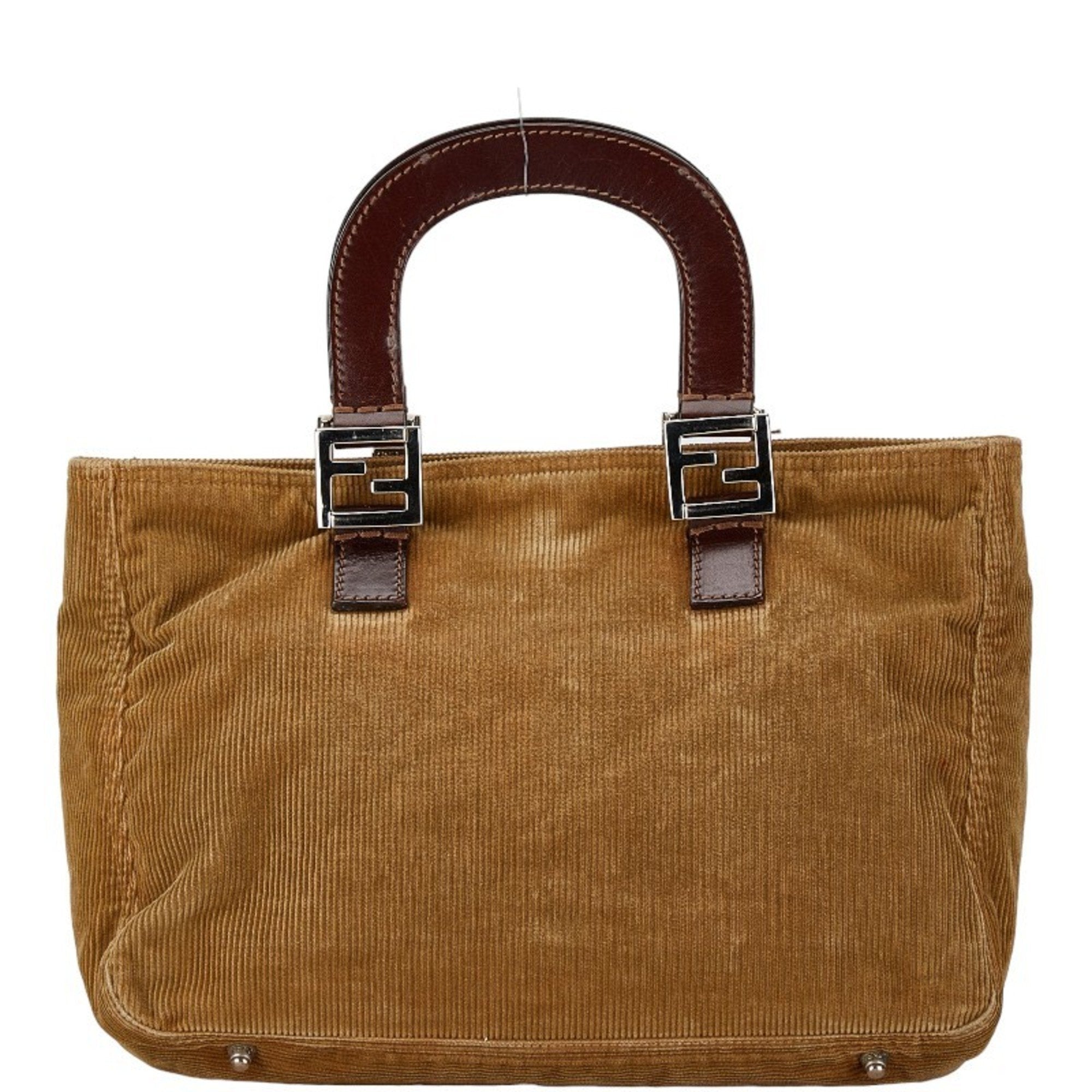 Fendi Cord Leather Handbag Tote Bag ()
