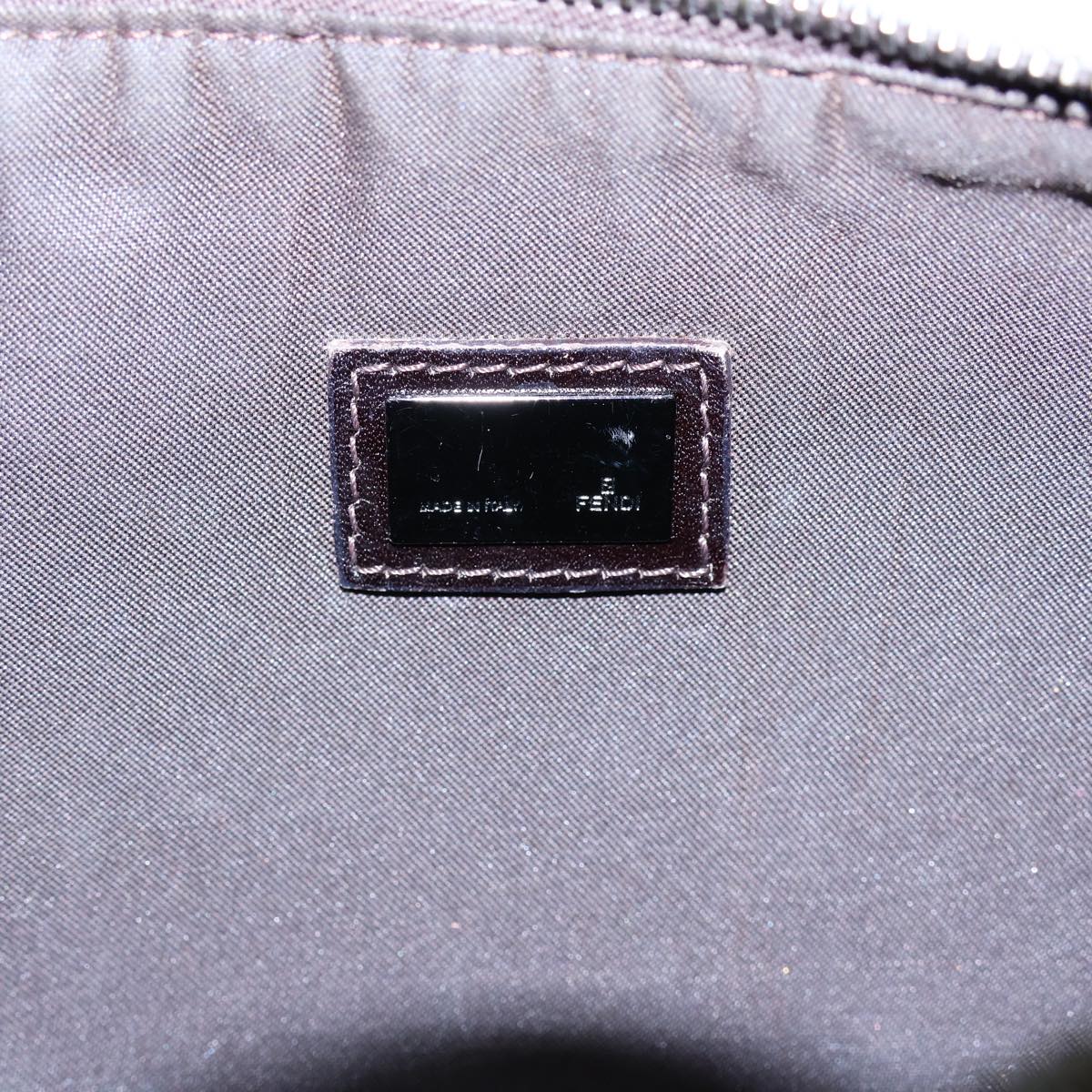 FENDI Zucca Canvas Shoulder Bag Brown Black72107