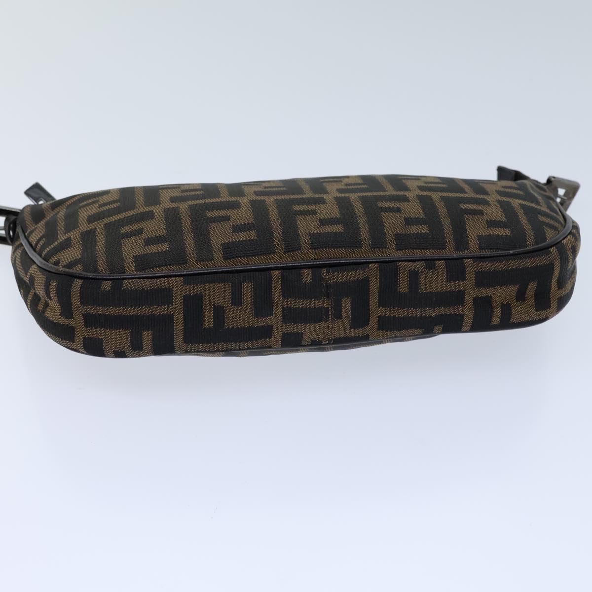 FENDI Zucca Canvas Shoulder Bag Brown Black72107