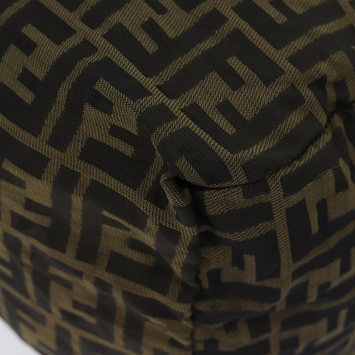 FENDI Zucca Canvas Shoulder Bag Brown Black72418