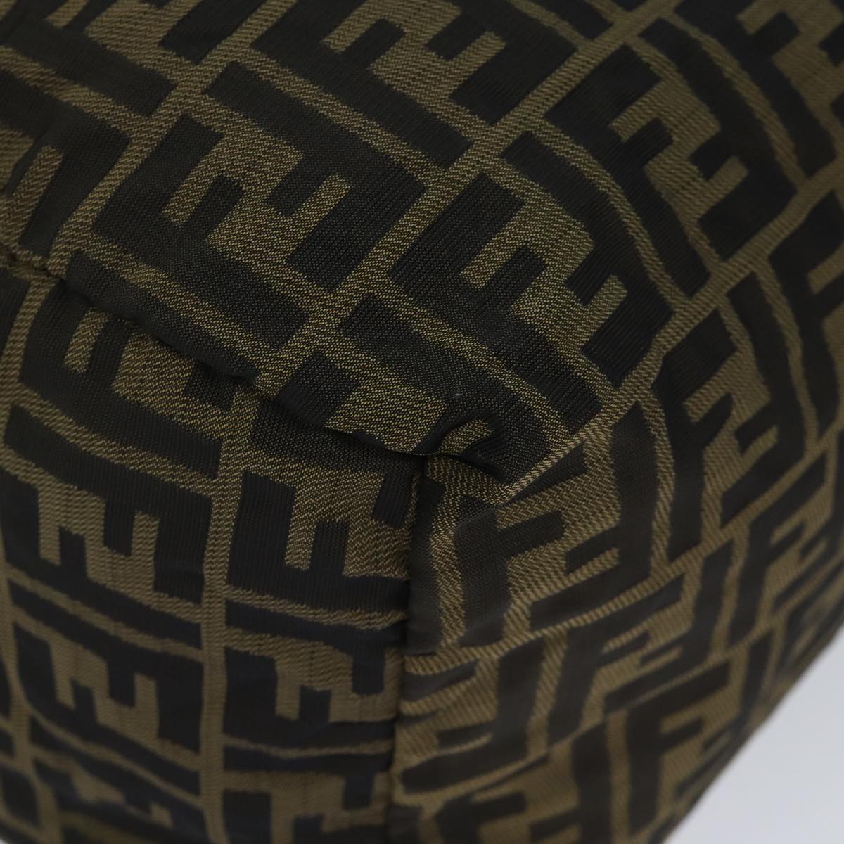 FENDI Zucca Canvas Shoulder Bag Brown Black72418