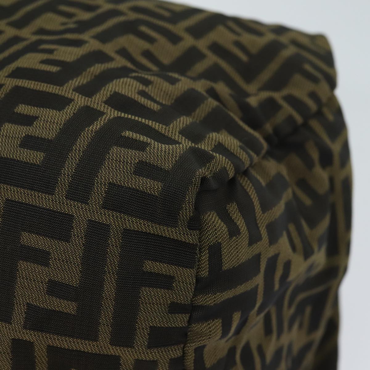 FENDI Zucca Canvas Shoulder Bag Brown Black72418