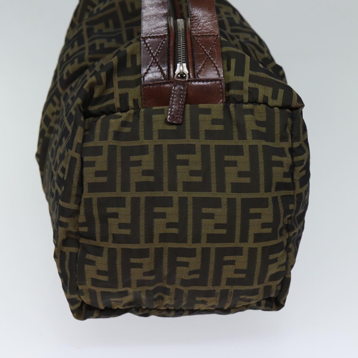 FENDI Zucca Canvas Shoulder Bag Brown Black72418