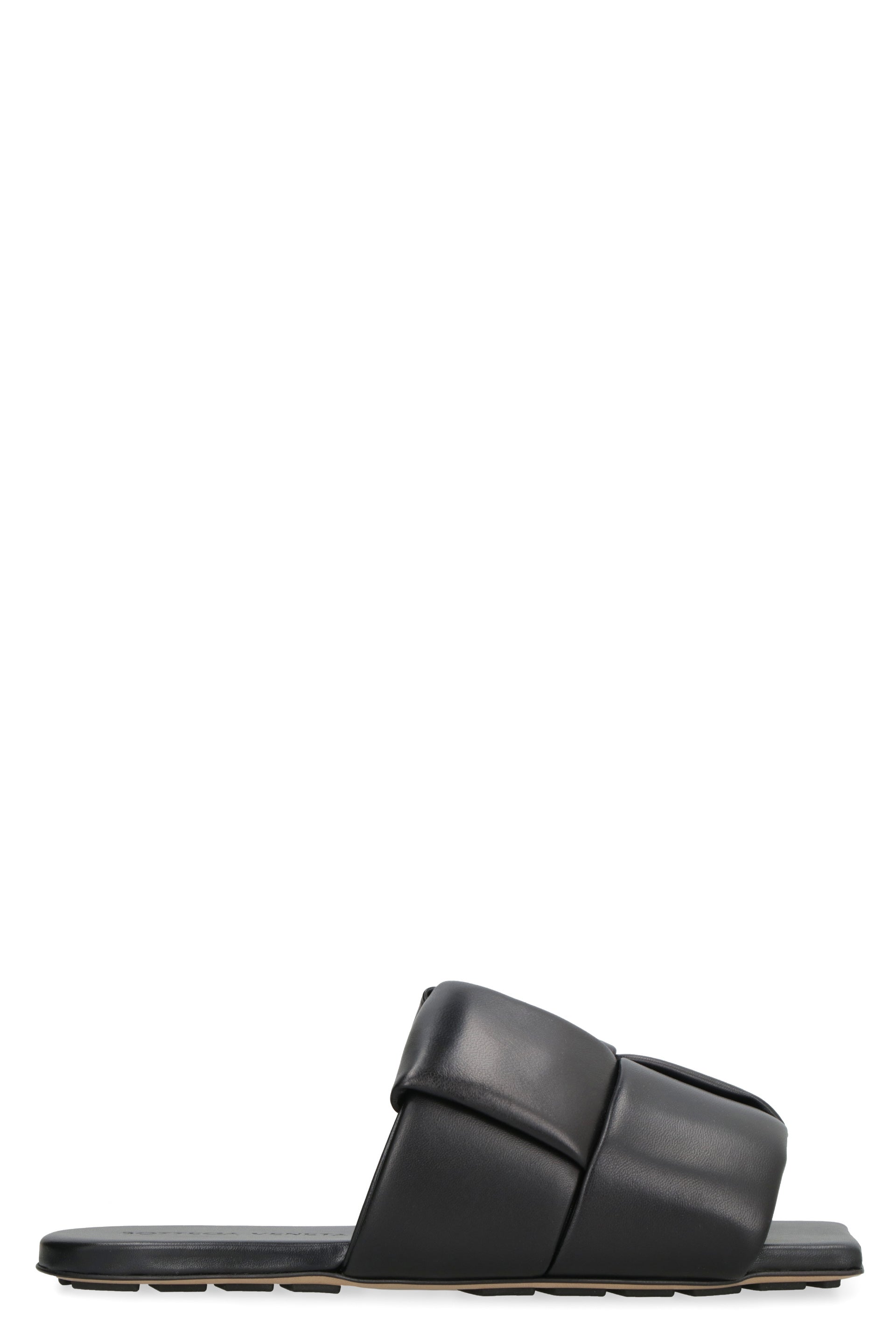 BOTTEGA VENETA Patch Leather Flat Sandals