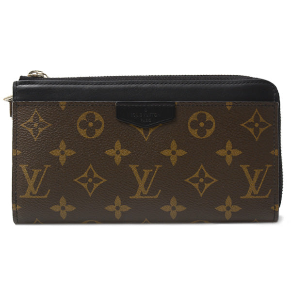 Louis Vuitton Monogram Macassar Leather Long Wallet M69407 in Great Condition