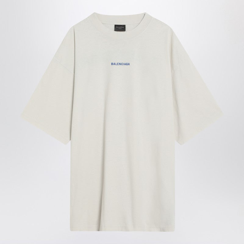 Balenciaga White New Balenciaga Back Medium Fit T-Shirt Men