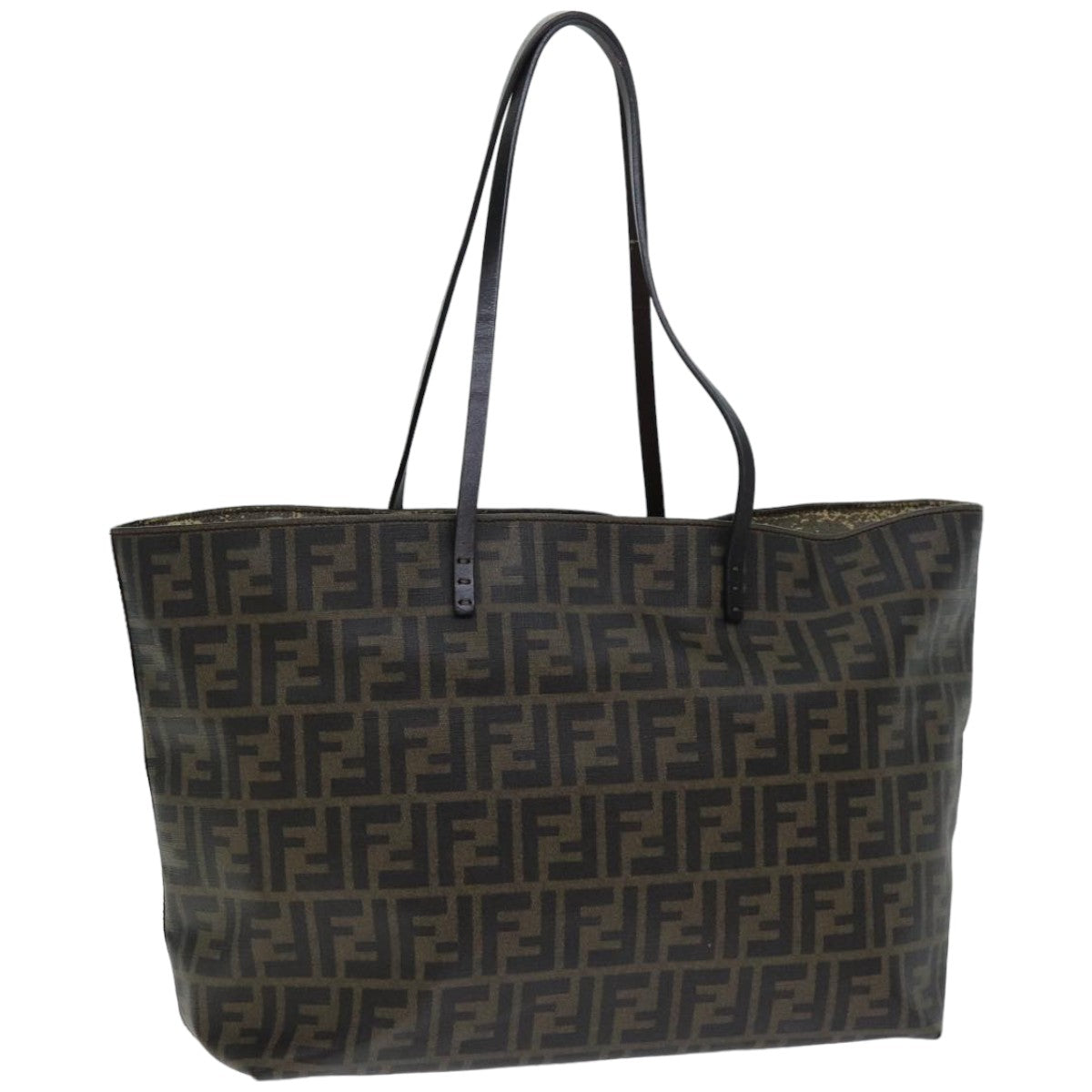 FENDI Zucca Canvas Tote Bag Black Brown76812