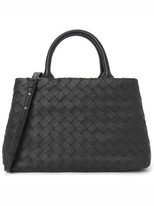 Bottega Veneta Intrecciato Leather Tote Bag Black