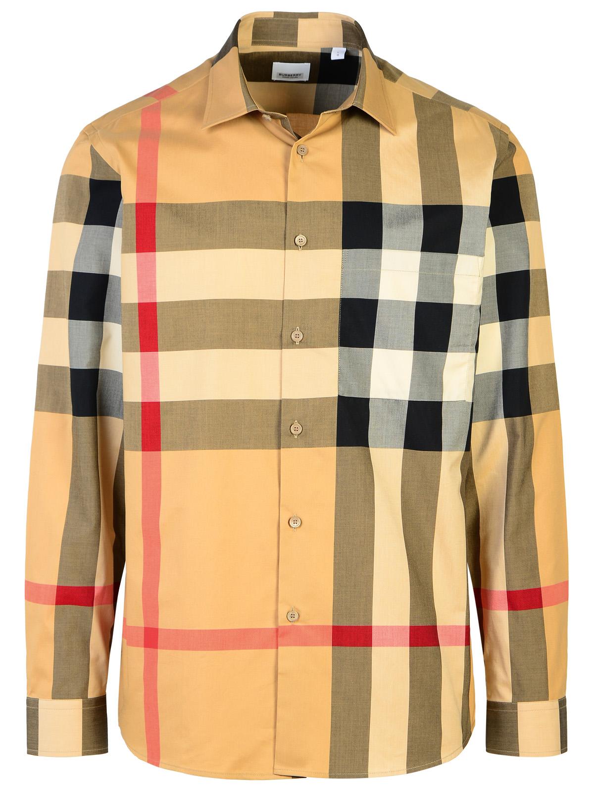 Burberry 'Summerton' Beige Cotton Shirt Men