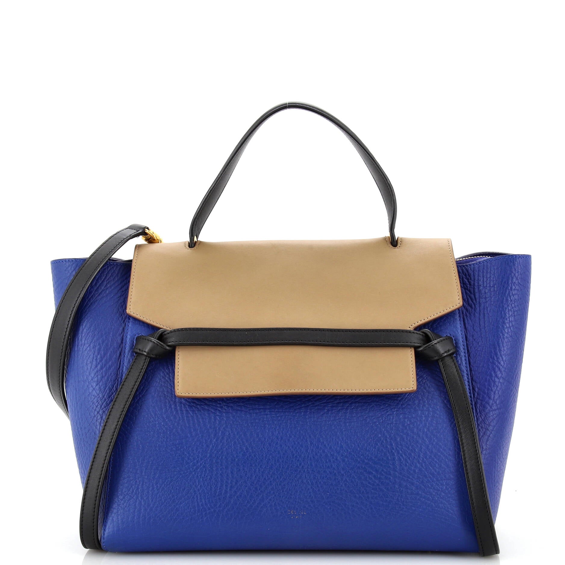Celine Bicolor Belt Bag Leather Mini