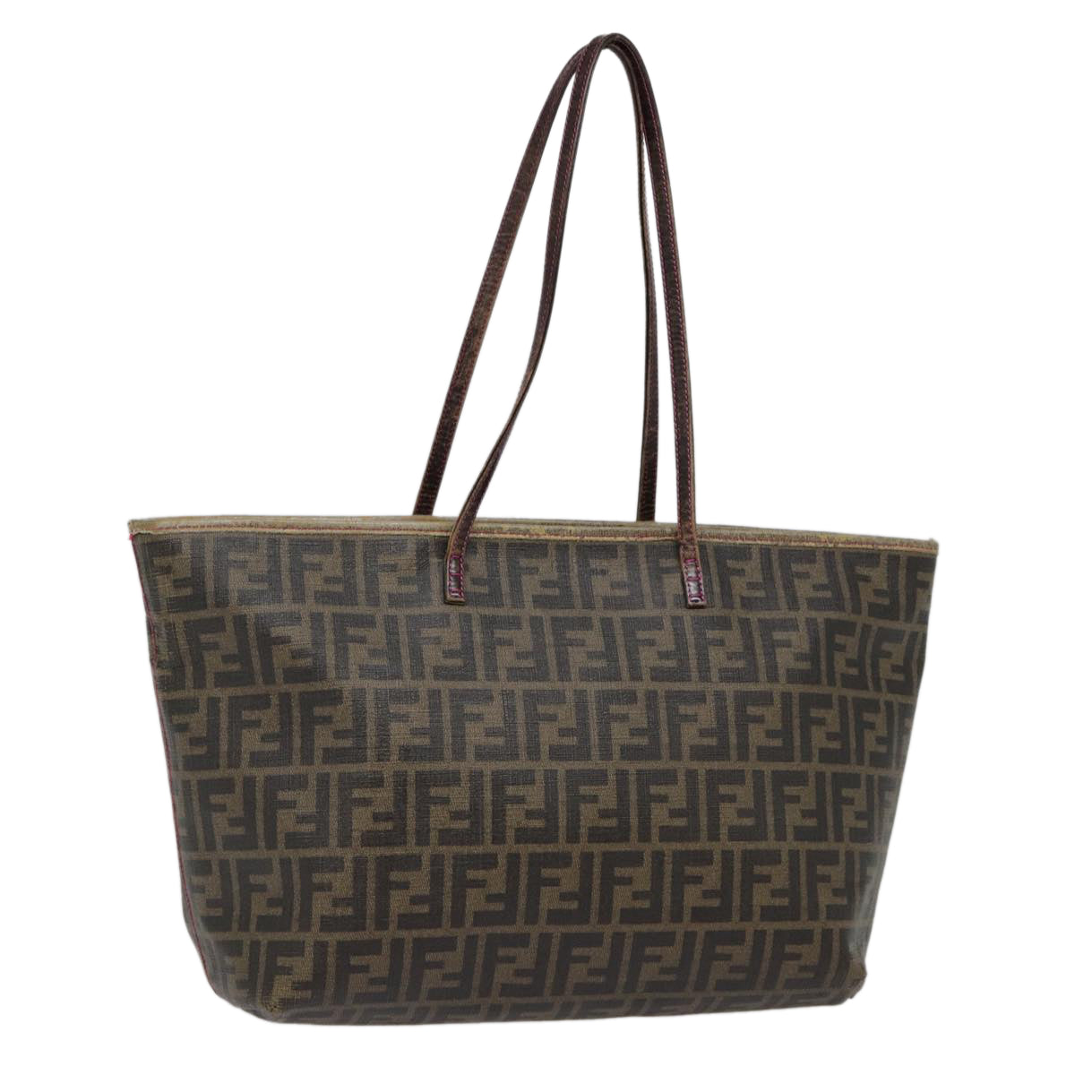 FENDI Zucca Canvas Tote Bag Brown Gold78561