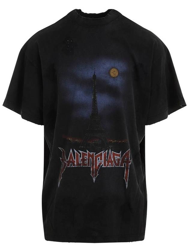 Balenciaga Balenciaga Double Front Paris Moon T-Shirt Clothing